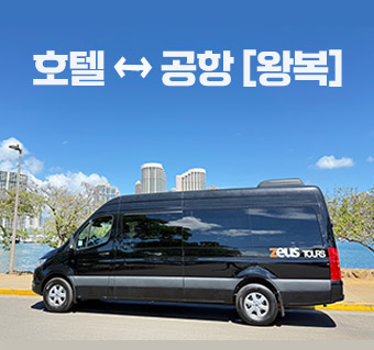 호놀룰루 공항 픽업/샌딩 셔틀서비스(왕복)