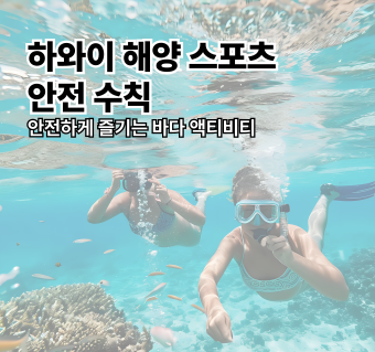 하와이 해양 스포츠 안전 수칙